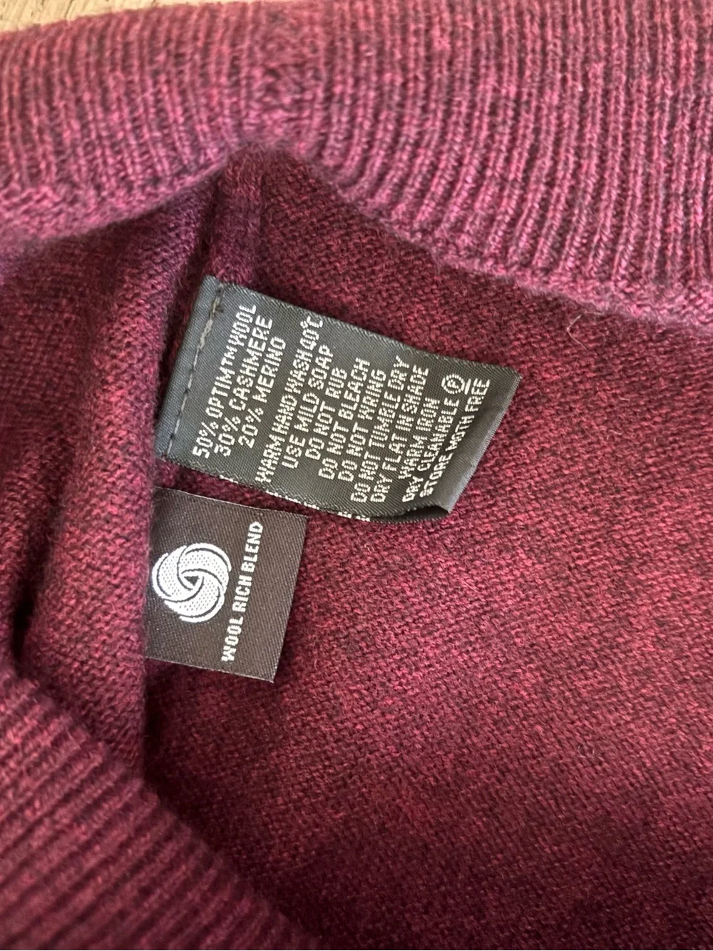 Rodd & Gunn Sweater Size XXL Queenstown Burgundy Red claret Cashmere Wool NWT